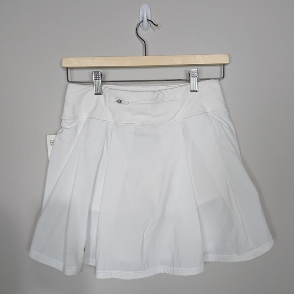 COPY - Lululemon Pace Rival Skirt Extra Long White Size 4 - Picture 2 of 8